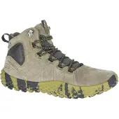 Merrell Sneaker Wrapt Mid WP (Minimal-Laufschuhe, Leder, wasserdicht) olivegrün Herren