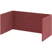 Hammerbacher FlexWall Akustikrückwand bordeaux 74,8 x 37,3 x 32,8 cm