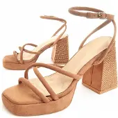Montevita Heel Sandal Festsand Braun