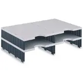 Styro Sortierstation styrodoc Standard, DIN C4, Anbaueinheit, grau/schwarz