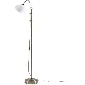 LINDBY Stehleuchte Otis, altmessing, Glas, 170 cm, E27