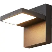 LUCANDE LED-Außenwandlampe Silvan, anthrazit, IP65, 14 cm