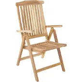 Möbelliebling Teakholz Gartenstuhl Klappsessel Hochlehner ARUBA