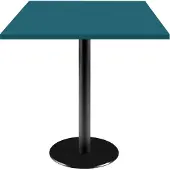Restootab Tisch 70 x 70 cm – Preußischblaues Rom-Modell