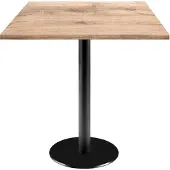 Restootab Tisch 70 x 70 cm – Modell Rom aus natürlichem Tanninholz