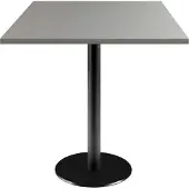 Restootab Tisch 70 x 70 cm – Modell Rome in Metallic-Grau