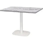 Restootab Tisch 120 x 70 cm – Rundes Bein aus weißer isländischer Eiche