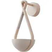 LUCANDE Außenwandleuchte Florka , creme / amber, Beton, Modern, Wandleuchte außen