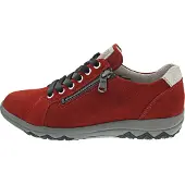 Waldlaufer H-Teresa sportlicher Schnürer Rot in Gr. 38
