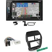 Pioneer AVIC-Z730DAB USB Navigation MP3 Einbauset für Mitsubishi ASX bis 2014