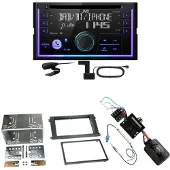 JVC KW-DB95BT Bluetooth Digitalradio Einbauset für Porsche Cayenne ab 2007