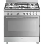 Smeg SX91GM Küchenherd Freistehender Herd A Gas Gaskochfeld Edelstahl