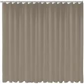 Keuco Duschvorhang Plan uni 1800x3000mm, 16 Ösen, trüffel