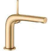 Keuco EDITION 400 Einhebel-Waschtischmischer 120, ohne Ablaufgarnitur, Ausladung 153mm, 51504250102, Farbe: Messing gebürstet
