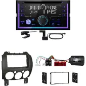 JVC KW-DB95BT Bluetooth Digitalradio USB CD Einbauset für Mazda 2 2008-2014