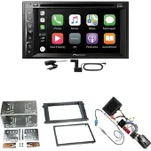 Pioneer AVH-Z3200DAB FLAC Digitalradio Einbauset für Porsche Cayenne bis 2006