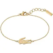 Lacoste Decent Gold Plated Bracelet For Women Crocodile 2040048