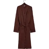 Yumeko Bademantel Gewaschenes Leinen S Rot - Eco, Bio & Fairtrade