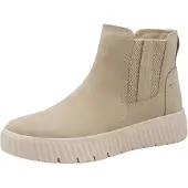 Tamaris Damen Stiefelette Plateau Chalsea und Reißverschluss 8-85405-45, Größe:38 EU, Farbe:Beige