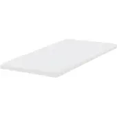Beliani Matratzentopper Weiß Memoryschaum 120 x 200 cm Polyester Bezug Komfort Schaumtopper