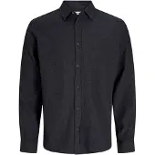 Jack & Jones Hemd Classic Melange 12278416 Grau Regular Fit