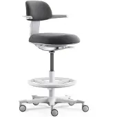 Hjh OFFICE Arbeitsstuhl TOP WORK 40 W Drehstuhl mit Armlehnen Stoff