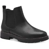 Jana Damenschuhe Reißverschluss Schaftstiefel Schwarz Freizeit