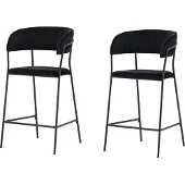 Venture Home Stuhl Lui Schwarz 2er-Pack