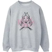 Disney - "Alice In Wonderland In A World Of My Own" Sweatshirt für Damen (Grau)