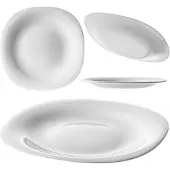Kadax Dessertteller, 21 cm, weißer Kuchenteller