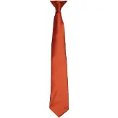 Premier Colours Herren Satin-Clip-Krawatte (Kastanie)