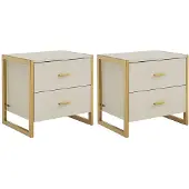Vente-unique Nachttisch Ombrelia Beige 50 cm
