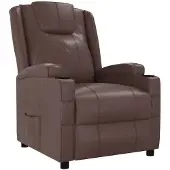 vidaXL Relaxsessel Braun Kunstleder
