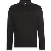 Calvin Klein Langarm-Poloshirt "LS SUPIMA COTTON SOLID POLO" regular fit mit Rundhalsausschnitt