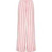 s.Oliver Pyjamahose , Damen, Gr. 34, N-Gr, rosa (rosa gestreift), Web, Obermaterial: 100% Viskose, gestreift, Basic, ausgestellt lang, Hosen Pyjamahose, mit breitem Aufschlag am Saum