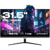 Japannext JN-IPS315WQHD165F, 80 cm (31.5"), 2560 x 1440 Pixel, Wide Quad HD, LCD, 1 ms, Schwarz
