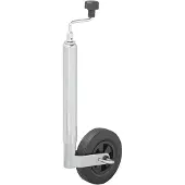 Moritz 341501V01 Stützrad 48 mm Kunststoff-Felge mit Vollgummi-Reifen 200 x 50 mm und Bremsfunktion