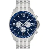 Gigandet Quarzuhr Chronograph Edelstahl Silber Blau Fast Track - G12-006