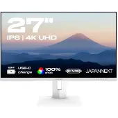 Japannext JN-IPS270UHD60F-C65W-HSP-W, 68,6 cm (27"), 3840 x 2160 Pixel, 4K Ultra HD, LED, 8 ms, Weiß