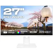 Japannext JN-IPS270WQHD75F-C65W-HSP-W, 68,6 cm (27"), 2560 x 1440 Pixel, Quad HD, LED, 8 ms, Weiß
