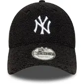 New Era MLB 9Forty New York Yankees Winter Borg Cap Schwarz