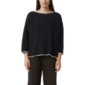 Comma Strickpullover mit Kontrast-Details