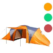 Mendler Campingzelt Loksa, 4-Mann Zelt Kuppelzelt Igluzelt Festival-Zelt, 4 Personen orange
