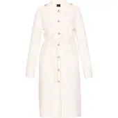 Dreimaster Women Coat in offwhite | Gr.: M/L