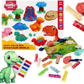 Sarcia.eu Dinosaurier Kunststoffmasse mit Zubehör Dino 3+ MEGA CREATIVE