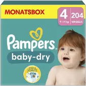 Pampers Baby-Dry Windeln 204 St