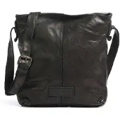 Harold's Leder Umhängetasche Submarine Crossbag Black schwarz