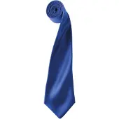 Premier Herrenkrawatte aus Satin (schmales Blatt) (Royal)