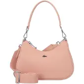 Lacoste Umhängetasche Schultertasche Daily City Hobo Bag Latte lachsfarben