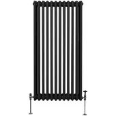 Monster Traditioneller 3-Spalten-Heizkörper - 1500 x 562 mm - Schwarz